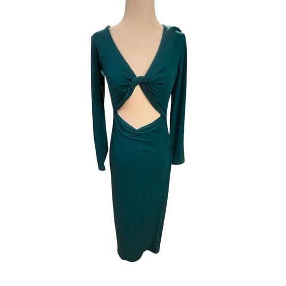 NWT L Space Hayden dress women's size large long with side slit - Picture 10 of 16